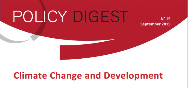 Podnebne spremembe in razvoj – Policy Digest
