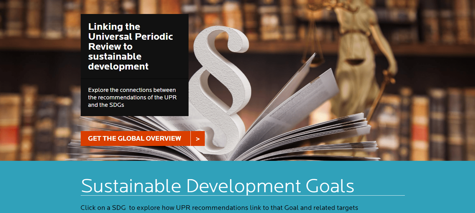 Povezava med cilji trajnostnega razvoja in univerzalnim periodičnim pregledom
