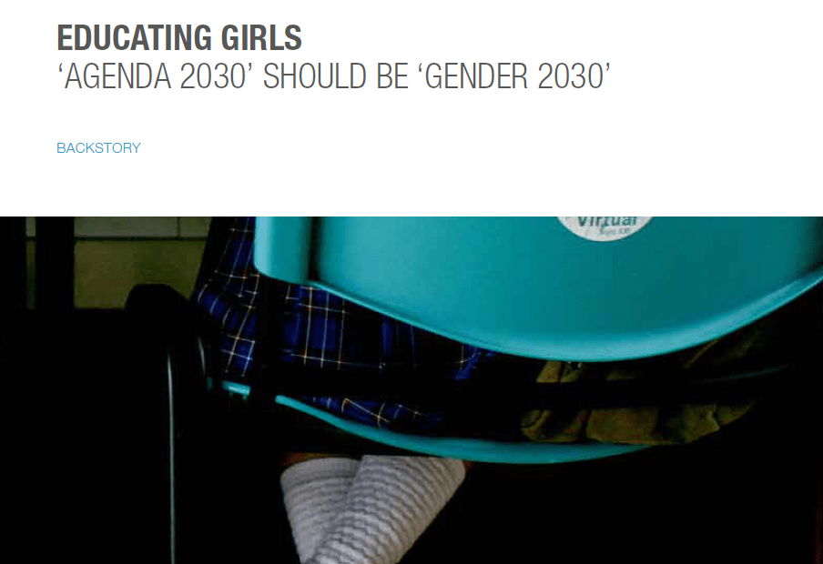Izobraževanje deklic: “Agenda 2030 bi morala biti Spol 2030”