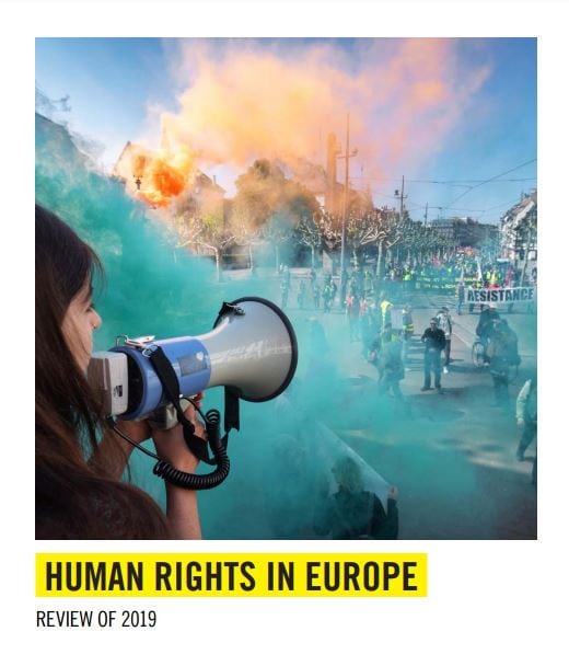 Razmere v Evropi in srednji Aziji na področju človekovih pravic v letu 2019