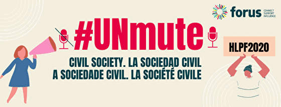 Kampanja #UNmute: Zagotavljanje tvornega sodelovanja civilne družbe na virtualnem HLPF 2020