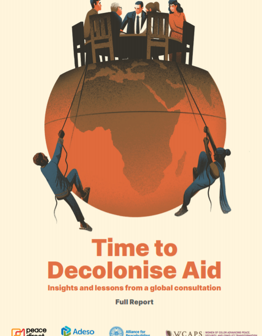 Naslovnica poročila Time do Decolonise Aid