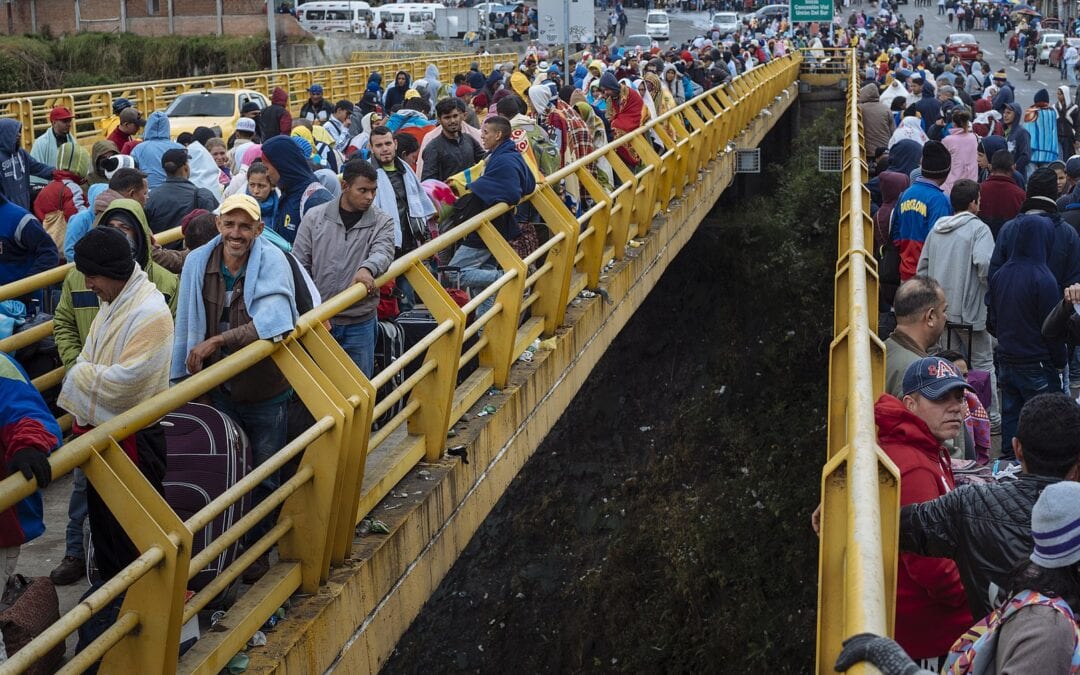 Venezuelski begunci leta 2018 na meji z Ekvadorjem. Foto ©UNICEF/ECU/Wikimedia Commons
