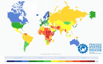 Na vrhu seznama krhkih držav Jemen, Somalija, Sirija, Južni Sudan in DR Kongo