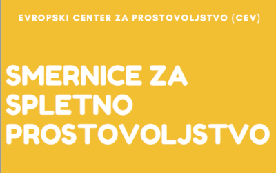 Smernice za spletno prostovoljstvo