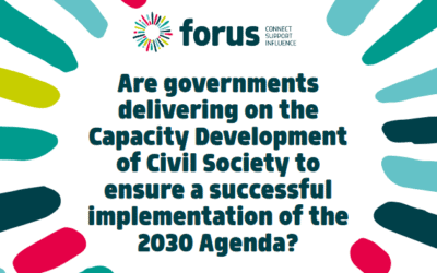 Are governments delivering on the Capacity Development of Civil Society to ensure a successful implementation of the 2030 Agenda?
