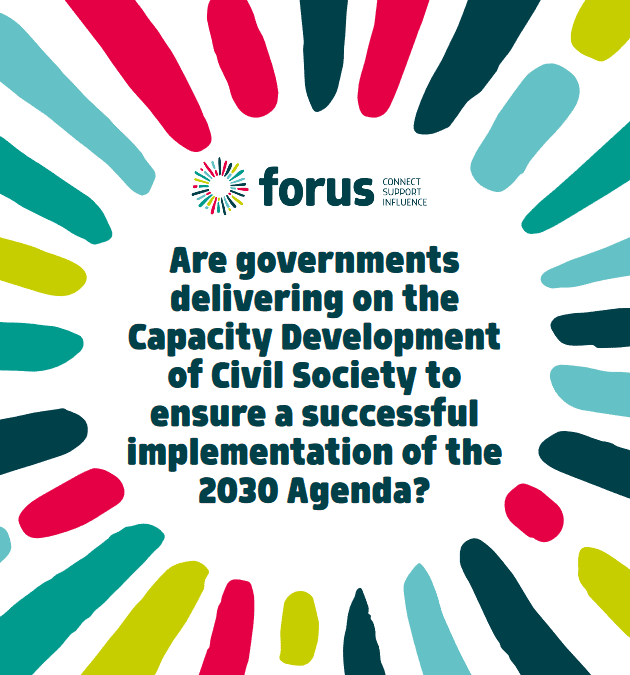 Are governments delivering on the Capacity Development of Civil Society to ensure a successful implementation of the 2030 Agenda?