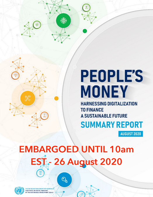 People’s Money: Harnessing digitalization to Finance a Sustainable Future: Summary Report