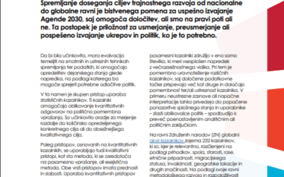 Spremljanje ciljev trajnostnega razvoja za civilnodružbene organizacije