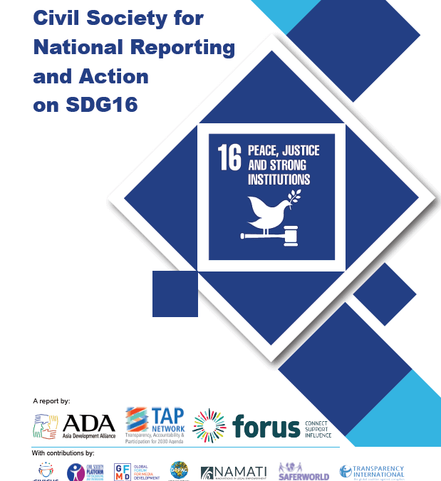 Empowering Civil Society for National Reporting and Action on SDG16