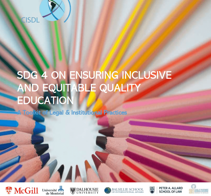 SDG 4 on Ensuring Inclusive and Equitable Quality Education: a Toolkit of Legal and Institutional Practices