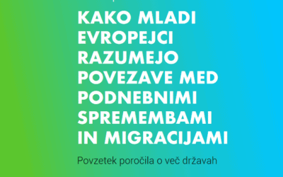 Vseevropska raziskava: Kako mladi Evropejci razumejo povezave med podnebnimi spremembami in migracijami: Povzetek poročila o več državah