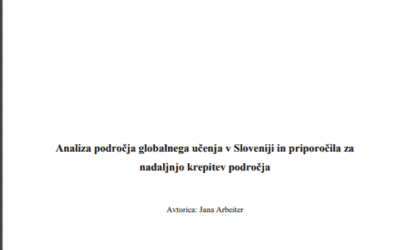 Analiza področja globalnega učenja v Sloveniji in priporočila za nadaljnjo krepitev področja