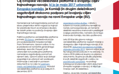 Večdeležniška platforma o ciljih trajnostnega razvoja