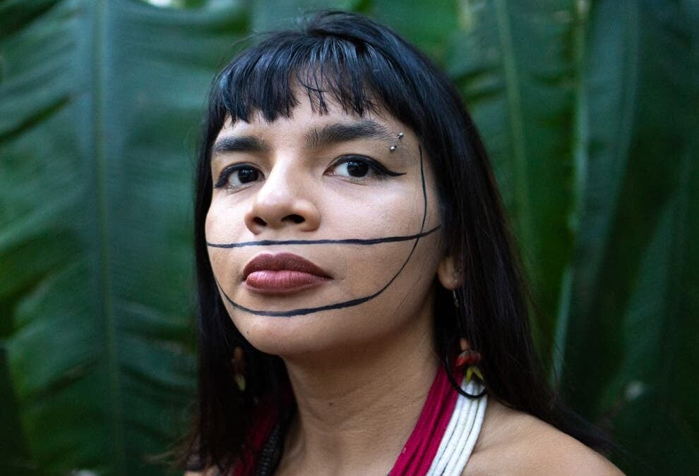 Txai Suruí, a young Indigenous activist who lives in Rondonia in the Brazilian Amazon, is an inspirational environmentalist. Credit Kanindé (2)