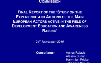 Zaključki seminarja “Study on the Experience and Actions of the Main European Actors in the field of DEAR”.