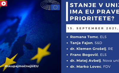 Stanje v Uniji: Ima EU prave prioritete?