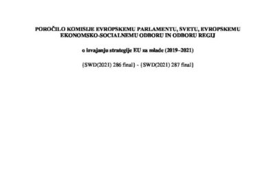 Poročilo Evropske komisije o izvajanju strategije EU za mlade (2019–2021)