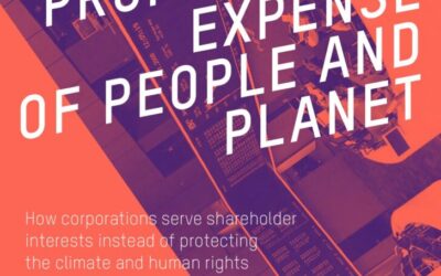 Profit at the the Expense of People and Planet