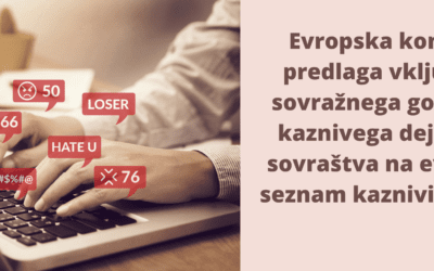 Komisija razširja evropski seznam kaznivih dejanj z vključitvijo sovražnega govora
