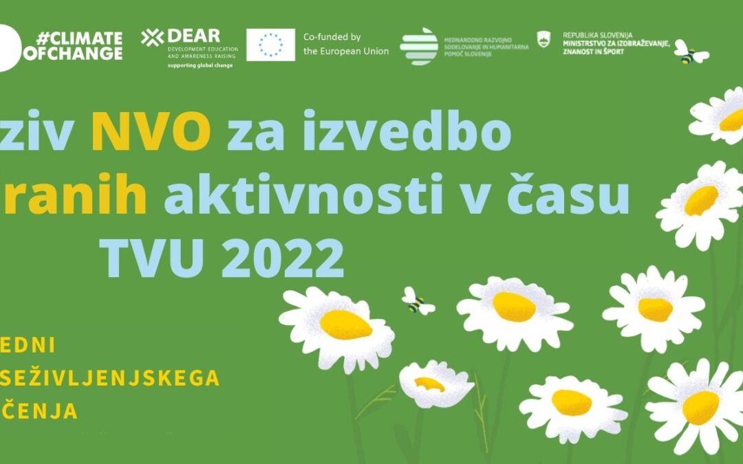 Poziv NVO za izvedbo aktivnosti v času TVU 2022