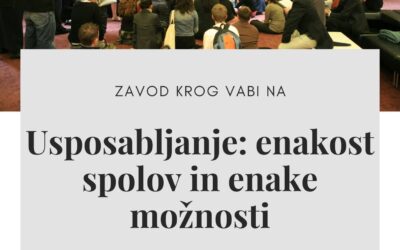 Zavod Krog do 22. aprila zbira prijave mladih na usposabljanje o enakosti spolov in enakih možnostih konec maja v Turčiji