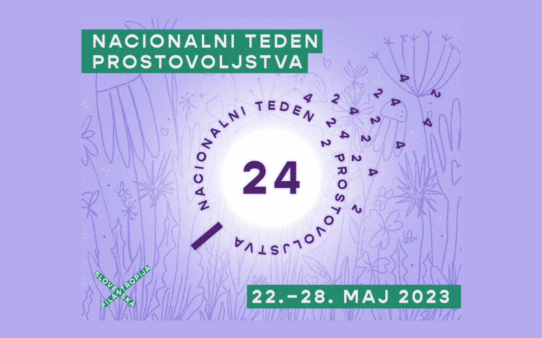 Slovenska filantropija organizira 24. Nacionalni teden prostovoljstva