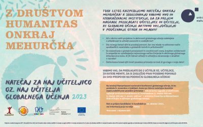 Natečaj »Onkraj mehurčka« – natečaj za naj učiteljico oz. učitelja globalnega učenja 2023 
