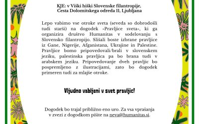 Vabilo na dogodek: “Pravljice sveta”