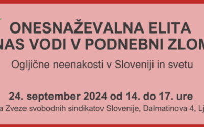 Onesnaževalna elita nas vodi v podnebni zlom: Ogljične neenakosti v Sloveniji in svetu