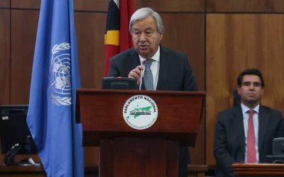 Guterres Vzhodnemu Timorju ob 25-letnici samoodločbe sporoča: „V boju za razvoj se lahko zanesete na nas“.