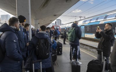 Slovenski rokometaši so odpotovali na svetovno prvenstvo trajnostno z vlakom