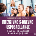 Vabilo na intenzivno 5-dnevno mentorsko usposabljanje