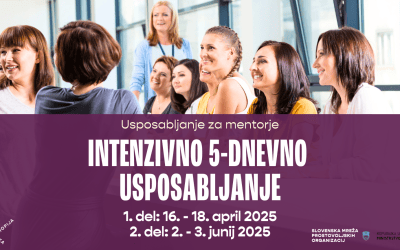 Intenzivno 5-dnevno usposabljanje za mentorje