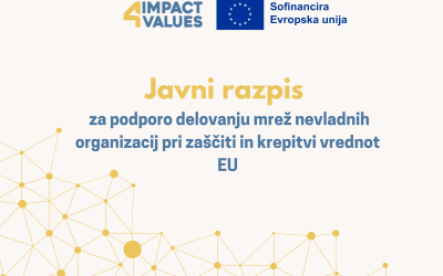 Razpis za mreže nevladnih organizacij za zaščito vrednot EU