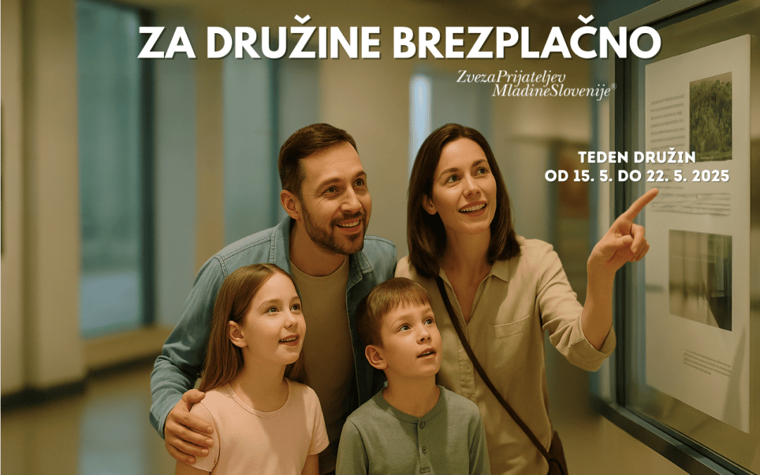 ZPMS tudi letos z akcijo »Za družine brezplačno« ob mednarodnem dnevu družin ‍‍‍
