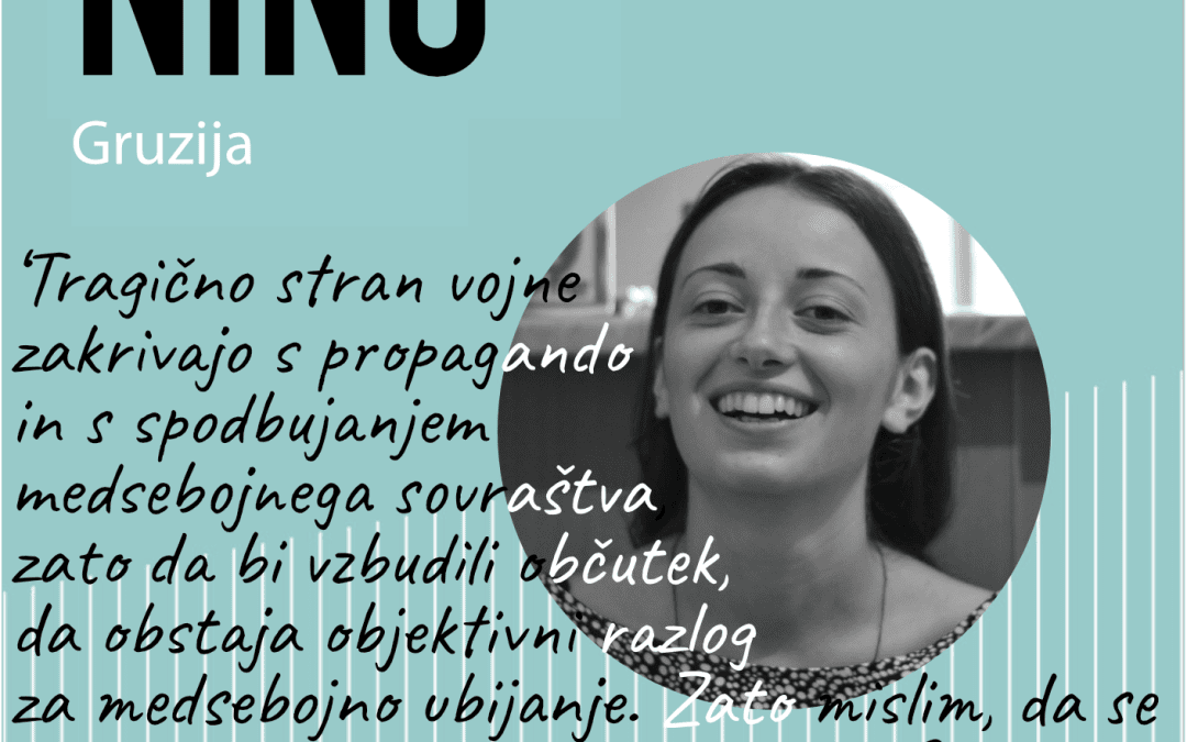“Ker vedo, kako je živeti vojno, vedo, zakaj je nujno živeti mir.”