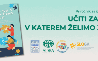 Izšel je priročnik UČITI ZA SVET, V KATEREM ŽELIMO ŽIVETI