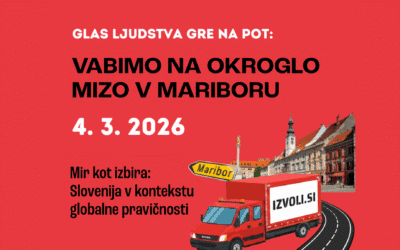 Mir kot izbira: Slovenija v kontekstu globalne pravičnosti – Vabilo na okroglo mizo
