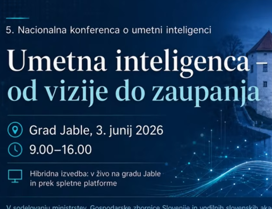 Udeležba na 5. nacionalni konferenci o umetni inteligenci