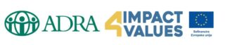 ADRA Slovenija Impact4Values EU logotip